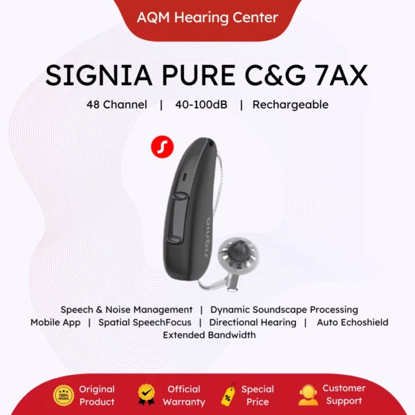 Signia Pure Charge&Go 7AX (Beli 2 Lebih Hemat)